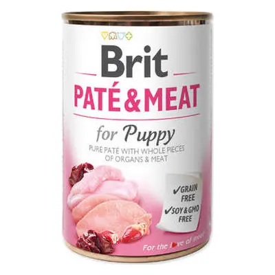 BRIT Konzerva pro psy Paté & Meat Puppy Brit, 400 g