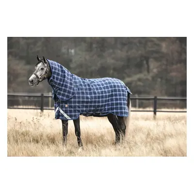 Deka výběhová Rhino Plus Vari Layer®, s krkem, 450 g, navy check/indigo Délka zad: