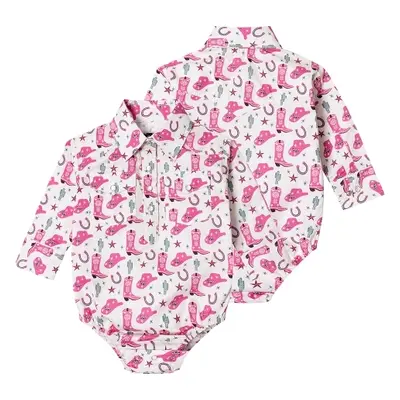 Stars & Stripes Body Cow girl Stars & Stripes, white/pink