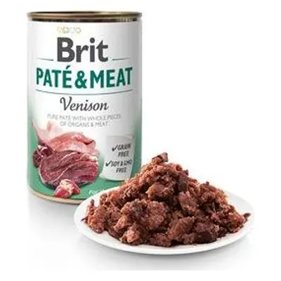 BRIT Konzerva pro psy Paté & Meat Venison Brit, 800g x