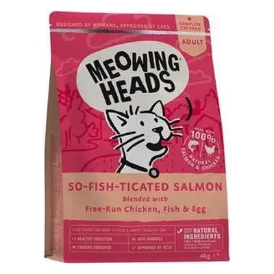 MEOWING HEADS Granule pro kočky Meowing Heads, So-fish-ticated Salmon, 4 kg