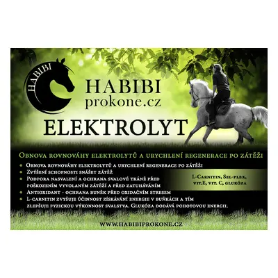 HABIBI Elektrolyt + L-carnitin HABIBI, 1,2 kg