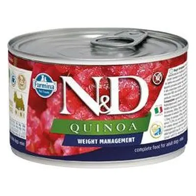 N&D (Farmina Pet Foods) N&D DOG QUINOA Ad. Weight Mnmg Lamb&Brocolli Mini 140 g