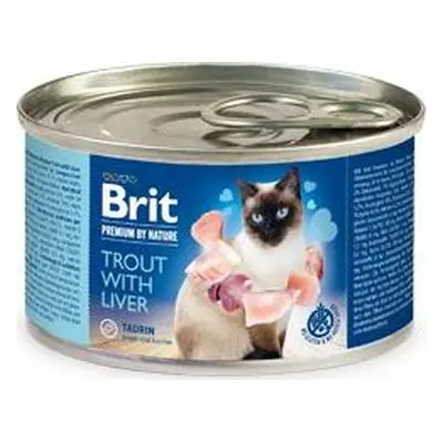 Brit Premium Cat by Nature konz Trout&Liver 200 g