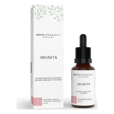 Biovitality Tinktura bezlihová Imunita Biovitality, kapky, 25 ml