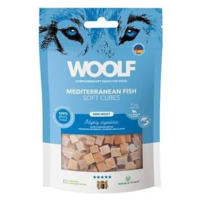 Woolf Pamlsky pro psy WOOLF, Soft Cubes Mediteranean Fish, 100 g