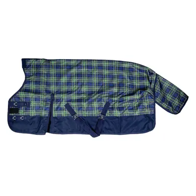 HKM Deka výběhová Orlando Karo HKM, s vyšším krkem, 100 g, navy/green Délka zad: