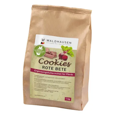 WALDHAUSEN Pamlsky pro koně Cookies Waldhausen, bez obilovin, 1 kg, červená řepa