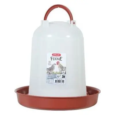 Zolux Žlab na vodu pro drůbež Zolux, 3 l, red