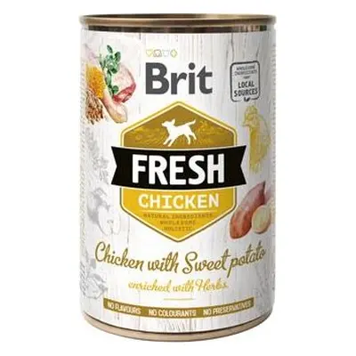 Brit Fresh Dog konz Chicken with Sweet Potato 400 g