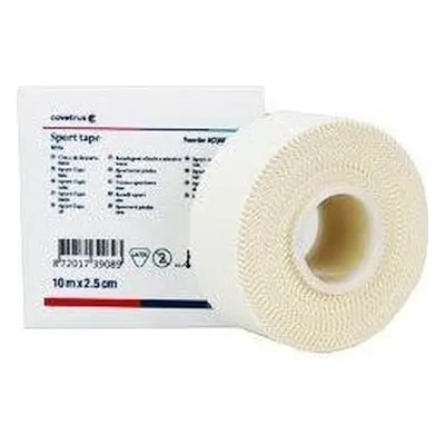 Covetrus Essentials Náplast fixační v cívce CVET Sport-Tape, 2,5 cm/10m, bílá