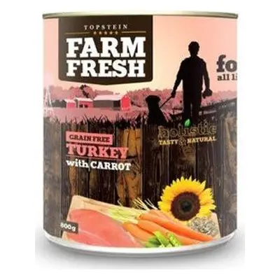 Konzerva pro psy Farm Fresh Dog Turkey with Carrot, 400 g