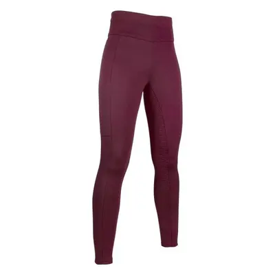 HKM Legíny jezdecké Cosy HKM, s gripem, zimní, dámské, wine red