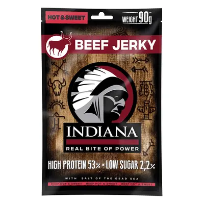 INDIANA s.r.o. Jerky INDIANA, hovězí Hot & Sweet ZIP, 90 g