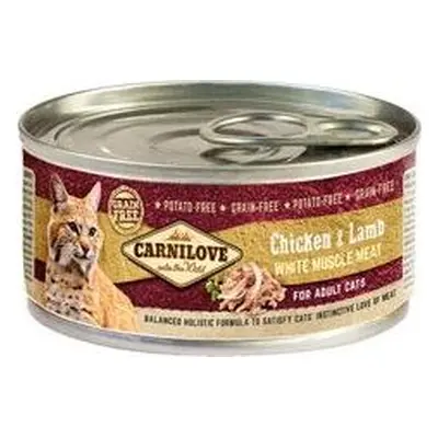 Carnilove White konz Mus Meat Chicken&Lamb Cats 100 g