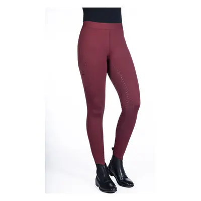 HKM Legíny jezdecké Bella HKM, s gripem, dámské, wine red