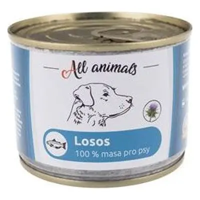 All Animals Konzerva pro psy ALL ANIMALS, losos mletý, 200 g