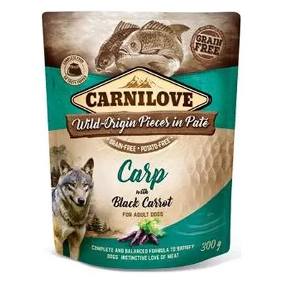 Carnilove Dog Pouch Paté Carp & Black Carrot 300 g