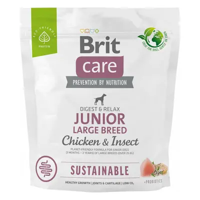 Granule Brit Care Dog Sustainable Junior Large Breed, 1 kg