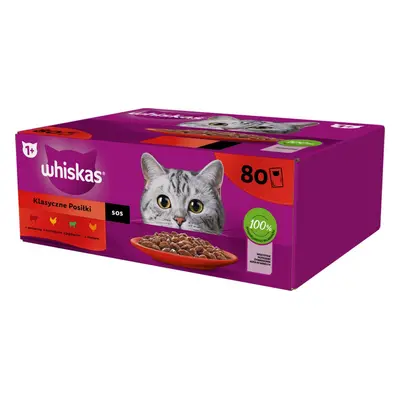 Kapsičky pro kočky Whiskas Core, klasický výběr šťáva, 80x85 g