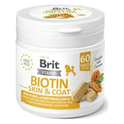 BRIT Doplněk pro psy Vitamins Biotin Skin&Coat Brit, 60 tbl