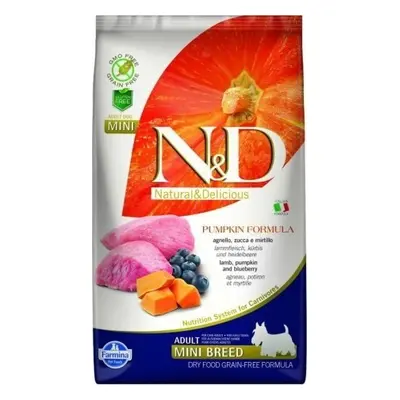 N&D (Farmina Pet Foods) N&D GF Pumpkin DOG Adult Mini Lamb & Blueberry 2,5 kg