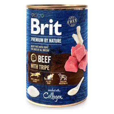 Brit Premium Dog by Nature konz Beef & Tripes 400 g