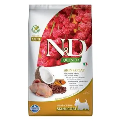 N&D (Farmina Pet Foods) Granule pro psy Quinoa DOG Skin & Coat Quail & Coconut Mini N&D, 2,5 kg