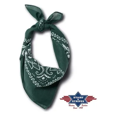 Stars & Stripes Šátek Bandana Stars & Stripes, dark green