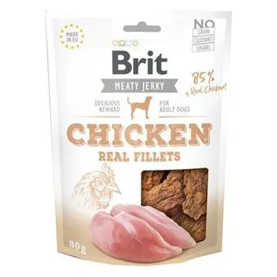 BRIT Pochoutka pro psy Jerky Chicken Fillets Brit, 80 g