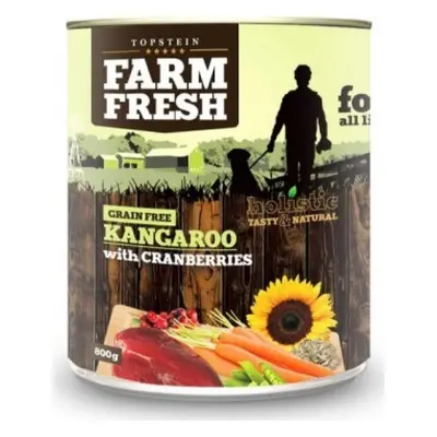 Farm Fresh Konzerva pro psy Farm Fresh, Kangaroo with Cranberries, 400 g