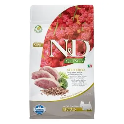 N&D (Farmina Pet Foods) Granule pro psy N&D Quinoa DOG Neutered Duck&Broccoli&Asp. Mini, 800 g