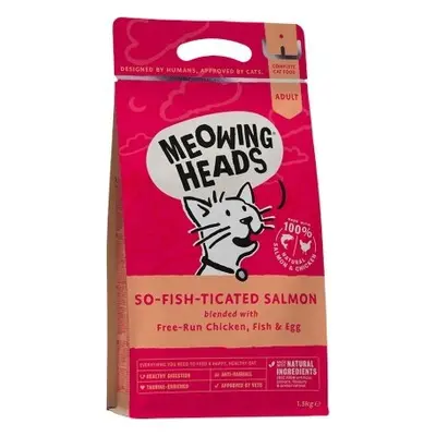 MEOWING HEADS Granule pro kočky Meowing Heads, So-fish-ticated Salmon, 1,5 kg