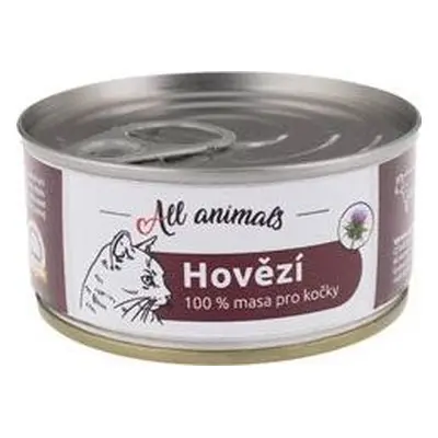 All Animals Konzerva pro kočky ALL ANIMALS, hovězí mleté, 100 g