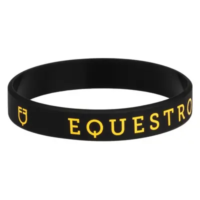 EQUESTRO Náramek silikonový EQUESTRO, black/yellow