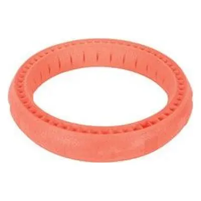 Zolux Hračka pro psy RING MOOS Zolux, 17 cm, losos