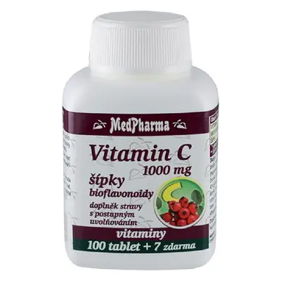 MedPharma Vitamin C s šipky MedPharma, 1000 mg/100 tbl +7zdarma