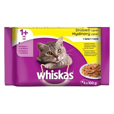 Kapsičky pro kočky Whiskas Core, drůbeží v želé, 4x85 g