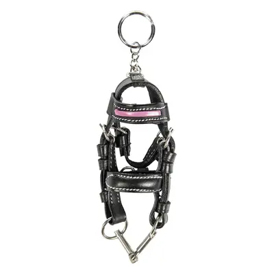 HKM Přívesek na klíče Mini Bridle HKM, black/pink