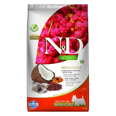 N&D (Farmina Pet Foods) Granule po psy N&D Quinoa Mini, Skin&Coat, Duck&Coconut, 800 g