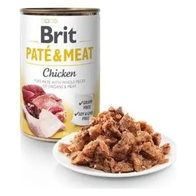 BRIT Konzerva pro psy Paté & Meat Chicken Brit, 800 g