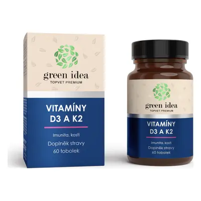 Green idea Vitaminy D3 a K2 GREEN IDEA, 60 tbl