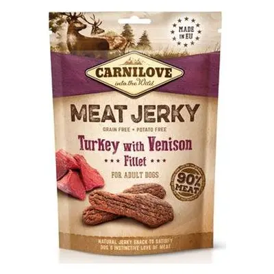 CARNILOVE Pochoutka pro psy Jerky Venison&Turkey Fillet Carnilove, 100 g