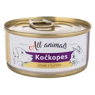 All Animals Konzerva pro zvířata ALL ANIMALS, steak z kuřete, 100 g