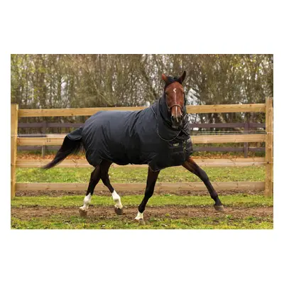 HORSEWARE Deka výběhová Trot Horseware, s krkem, 350 g, black/tan Délka zad: