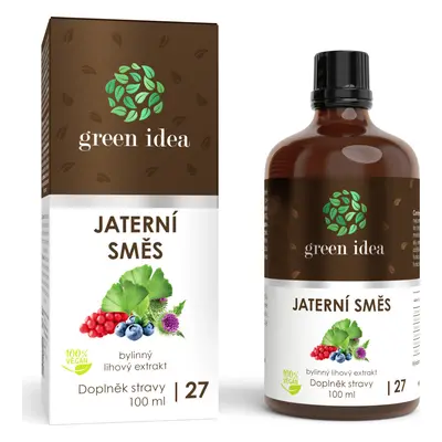 Green idea Bylinný lihový extrakt - Jaterní směs GREEN IDEA, 100 ml