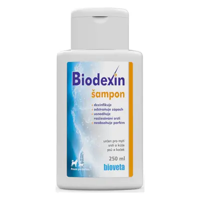 BIOVETA Šampon Biodexin Bioveta, pro psy a kočky, 250 ml