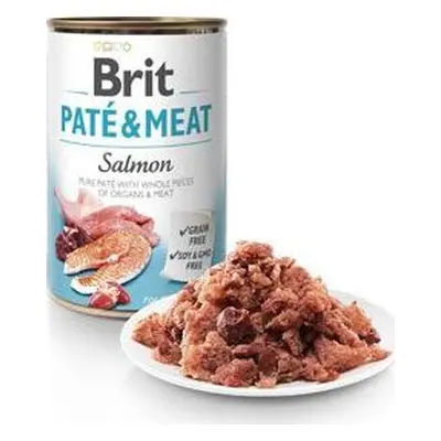 BRIT Konzerva pro psy Paté & Meat Salmon Brit, 800 g