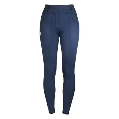 EQUESTRIAN STOCKHOLM Legíny Compression Midnight Blue Equestrian Stockholm, s gripem na kolenou,