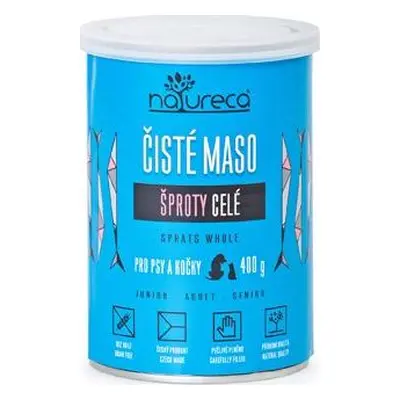 NATURECA Konzerva pro psy NATURECA, šproty celé, 400 g